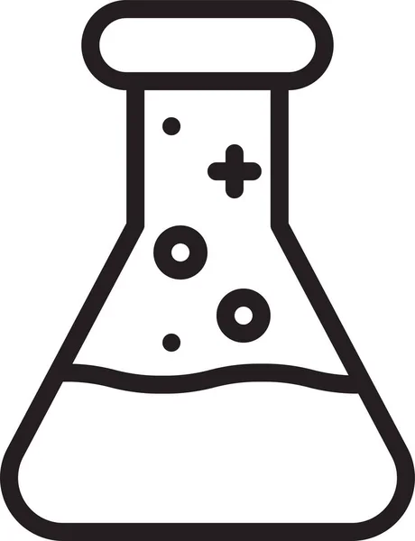 Ikona Interfejsu Chemicznego Obliczeniowego Zarysie — Wektor stockowy