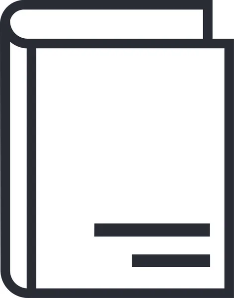 Ikona Projektowania Komputera Książki Zarysie — Wektor stockowy