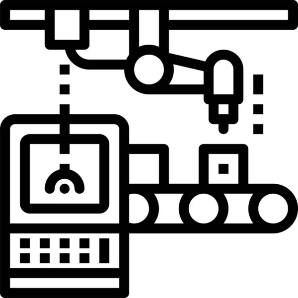 臂式计算机输送机图标 — 图库矢量图片