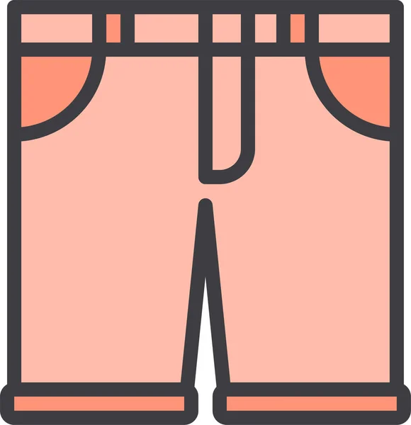 Иконка Моды Чистой Одежды Стиле Заполненного Контура — стоковый вектор