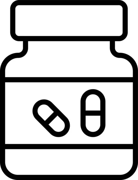 Medizin Ikone Pille Danach — Stockvektor