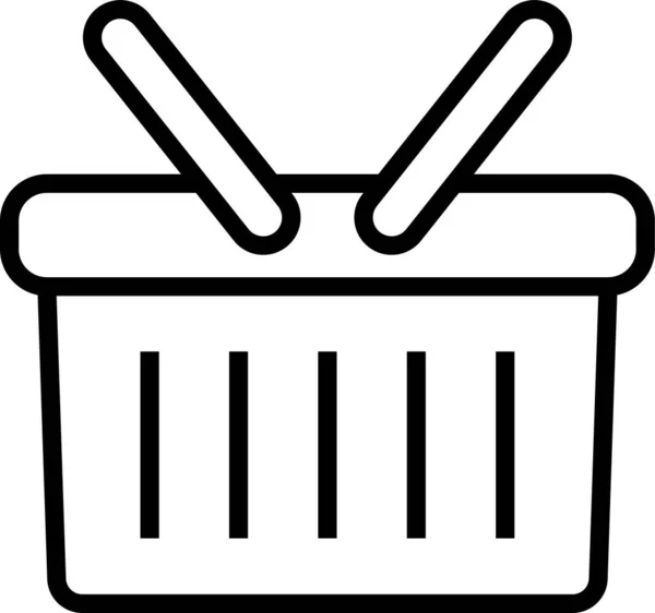 Basket Store Purchase Icon — Stock Vector