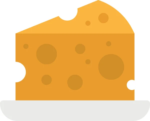 Сир Відгодівля Їжі Значок — стоковий вектор