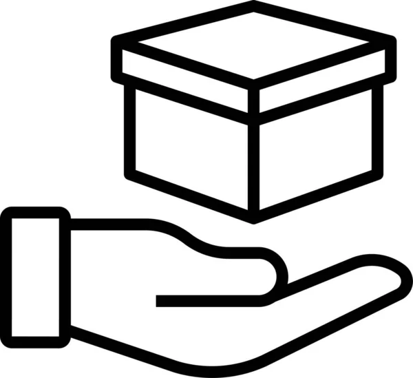 Lieferung Frachtpaket Symbol — Stockvektor