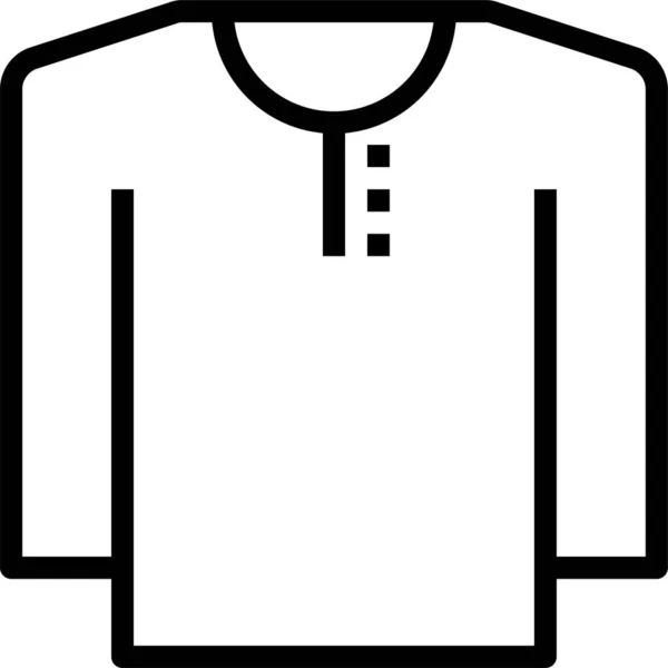 Иконка Моды Чистой Одежды Стиле Наброска — стоковый вектор
