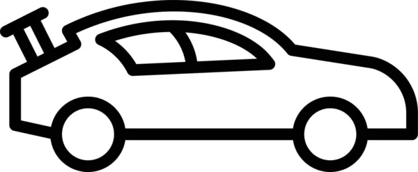 Автомобіль Спортивний Автомобільний Значок Контурному Стилі — стоковий вектор