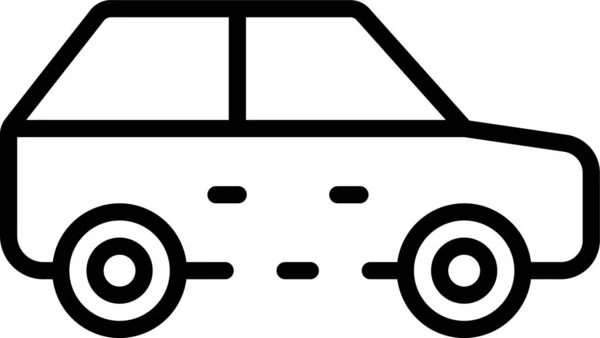 Εικονίδιο Οχήματος Μεταφοράς Αυτοκινήτου Στυλ Περίγραμμα — Διανυσματικό Αρχείο