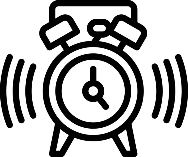 Ρολόι Προθεσμία Εικονίδιο Χρονόμετρο Στυλ Περίγραμμα — Διανυσματικό Αρχείο
