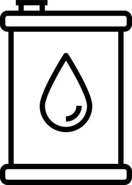 Aceite Puede Icono Petróleo — Vector de stock