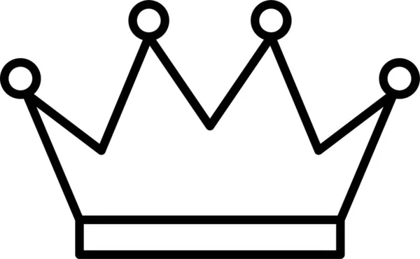 Couronne Roi Reine Icône — Image vectorielle