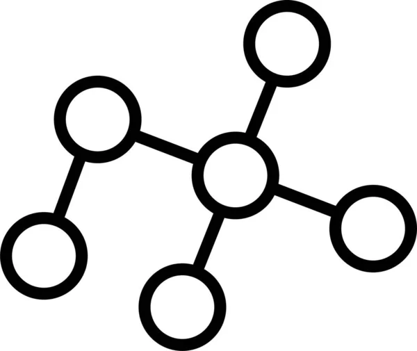 Moléculas Biología Química Icono — Archivo Imágenes Vectoriales