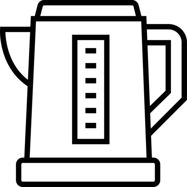 Water Jug Kitchen Icon Outline Style — Stock Vector