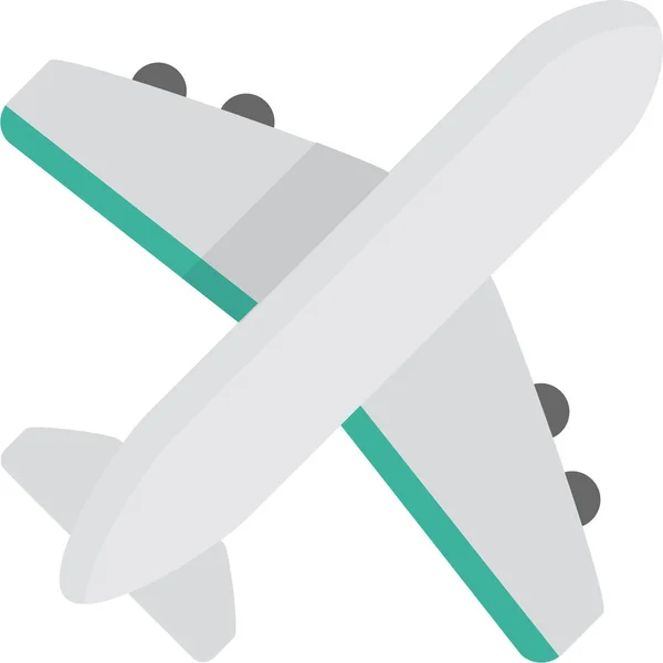 Іконка Польоту Літака Плоскому Стилі — стоковий вектор