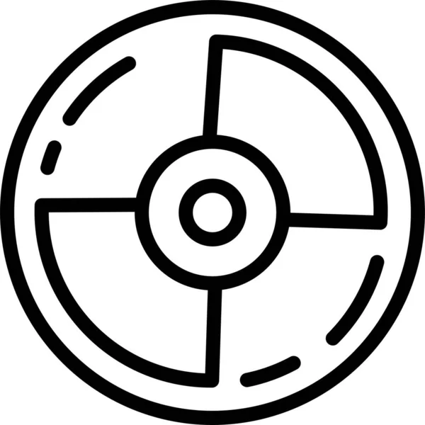 Мультимедийная Иконка Стиле Абриджа — стоковый вектор