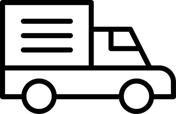 Ikon Kendaraan Pengiriman Kargo - Stok Vektor