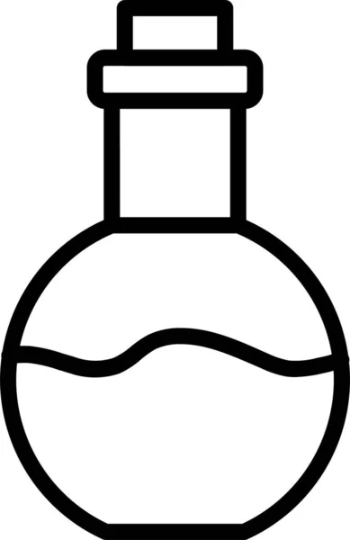 Potion Flask Witchcraft Icon Outline Style — Stock Vector