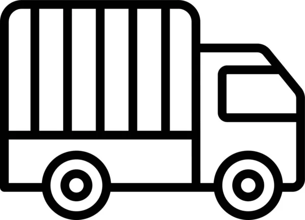 Symbol Pojazdu Transportu Samochodów Ciężarowych — Wektor stockowy
