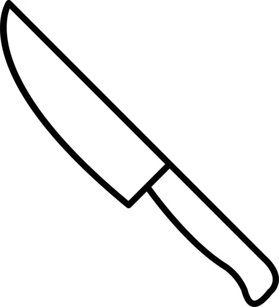 Knife Cutlery Cutting Icon — Stock Vector