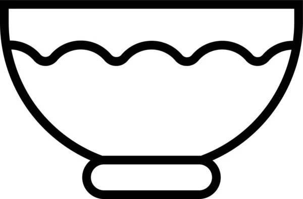 Горячая Икона Супа Стиле Наброска — стоковый вектор