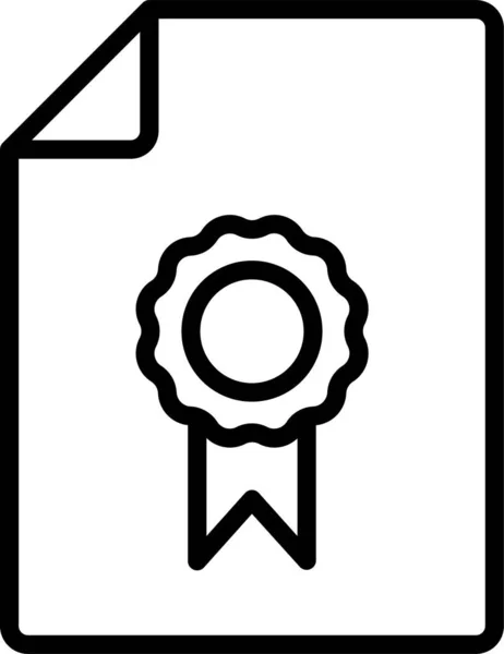 Dokument Dateibuch Symbol Umrissstil — Stockvektor