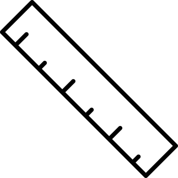 Régua Ferramenta Educação Ícone —  Vetores de Stock