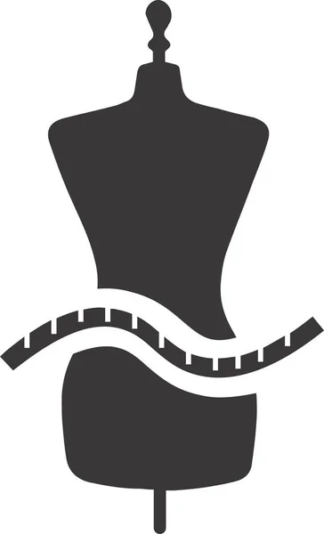 Значок Розміру Одягу Вказівник Розміру Суцільному Стилі — стоковий вектор