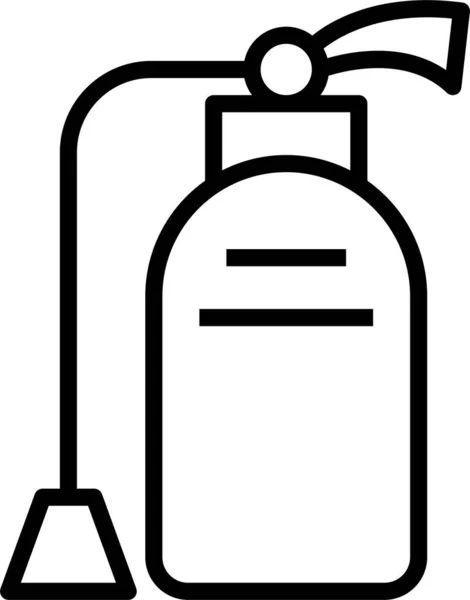 Extinguish Fire Safety Icon — Stock Vector