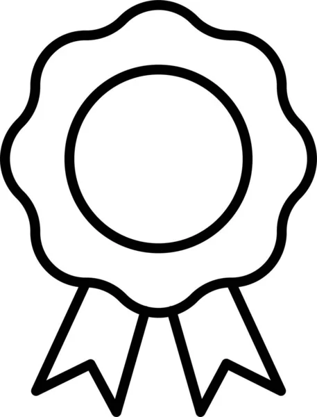 Badge Prize Medal Icon — Stock Vector