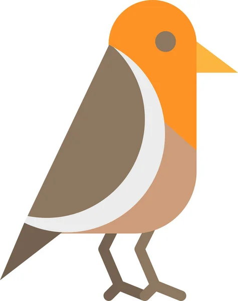 Animals Bird Pet Icon Flat Style — Stock Vector