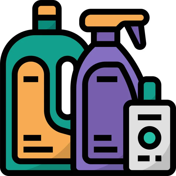 Icono Productos Desinfectantes Producto Limpio — Archivo Imágenes Vectoriales