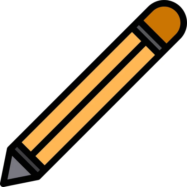 Verschiedenes Bleistift Werkzeug Symbol Stil Ausgefüllter Umrisse — Stockvektor