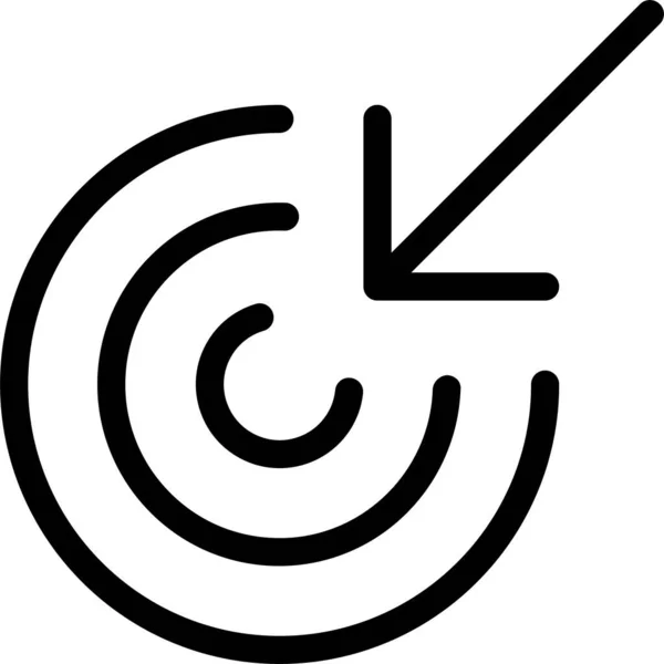 Pfeil Klick Cursor Symbol Umrissstil — Stockvektor