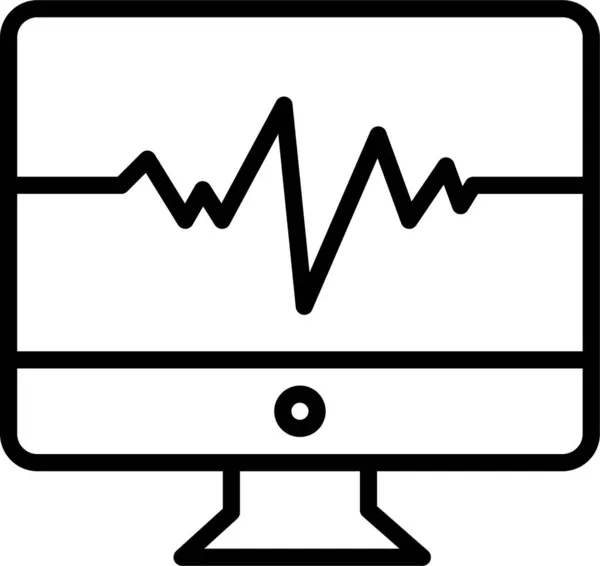 Computer Desktop Bildschirm Symbol — Stockvektor