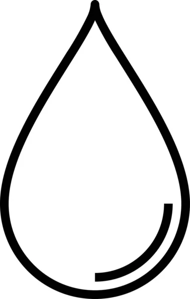 Drop Water Drink Symbol Umriss Stil — Stockvektor