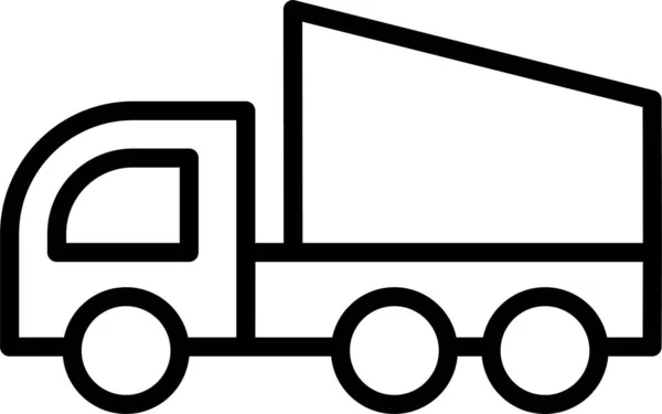 Camion Remorque Icône Transport — Image vectorielle