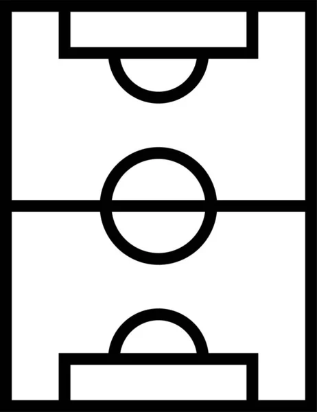 Икона Футбольного Поля Стадиона — стоковый вектор