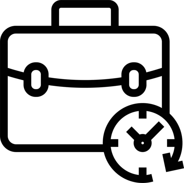 Aktentasche Portfolio Tasche Symbol — Stockvektor