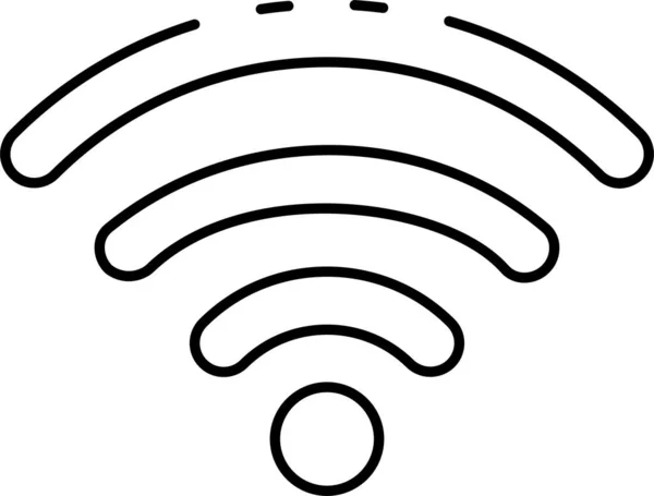 Ikone Der Wifi Signaltechnologie — Stockvektor
