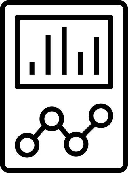 Ikona Statystyki Raportu Graficznego — Wektor stockowy