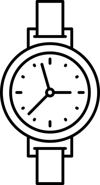 Wristwatch Watch Time Icon Outline Style — Stock Vector