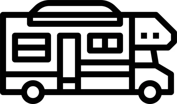 Иконка Рекреационного Транспорта Стиле Абрис — стоковый вектор