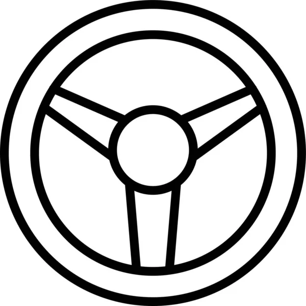 Значок Транспортного Колеса Стиле Абрикоса — стоковый вектор