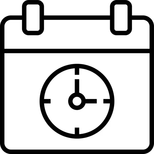 Kalenderdatum Icoon — Stockvector