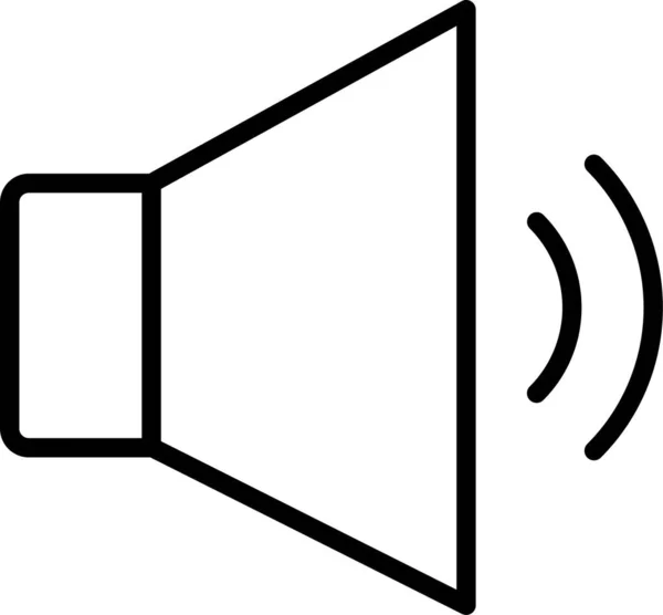 Ícone Música Áudio Som Estilo Esboço —  Vetores de Stock