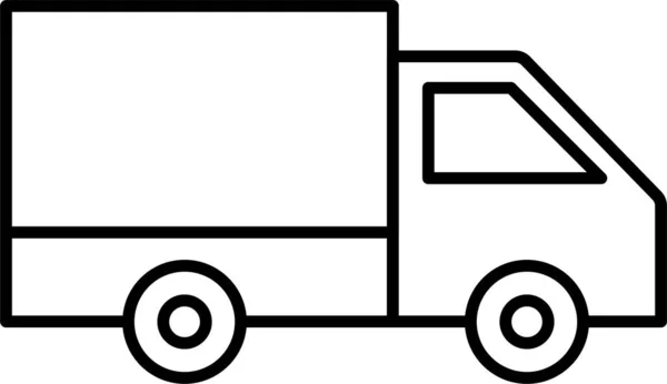 Ikon Kendaraan Pengiriman Van - Stok Vektor