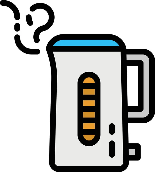 锅炉电子水壶图标 — 图库矢量图片