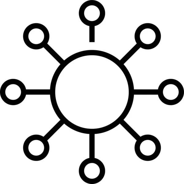 网络连接图标 — 图库矢量图片