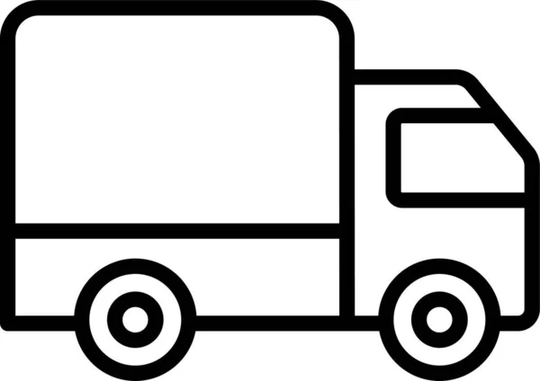 Εικονίδιο Παράδοσης Μεταφοράς Φορτηγών — Διανυσματικό Αρχείο