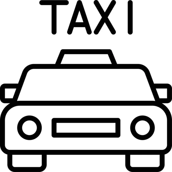 Taxi Auto Voertuig Pictogram — Stockvector