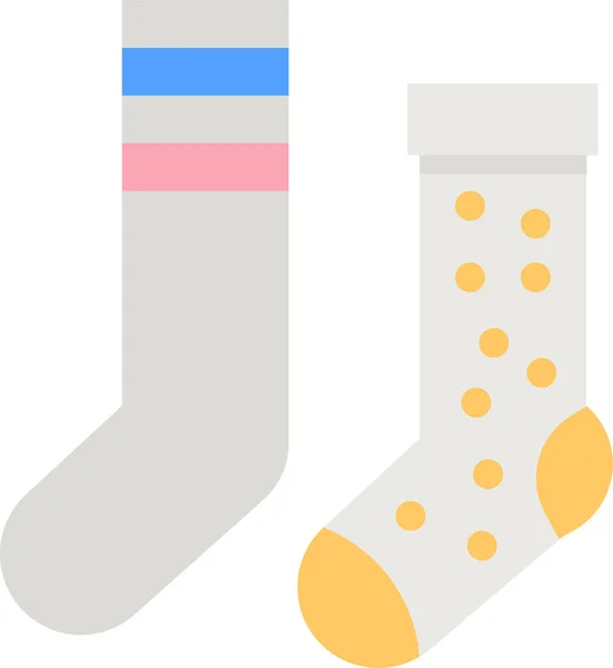 Socken Socken Kleidung Ikone — Stockvektor